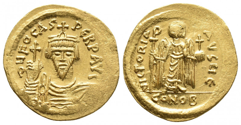 Byzantine
Phocas, 602-610. AV Solidus , Constantinopolis, 607-610. δ N FOCAS PER...