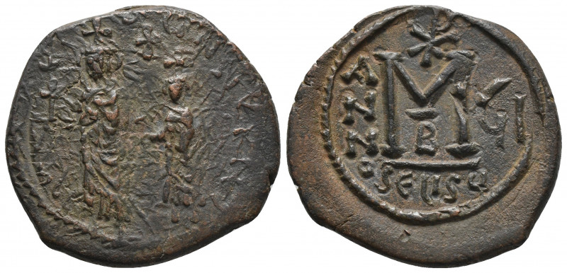 Byzantine
Heraclius, with Heraclius Constantine, Ae 40 Nummi. Seleucia Isauriae,...