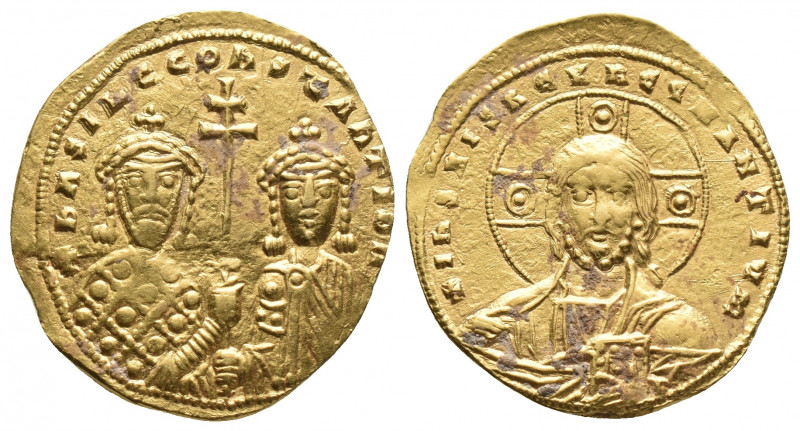 Byzantine
Basil II Bulgaroktonos, with Constantine VIII, 976-1025. Histamenon no...