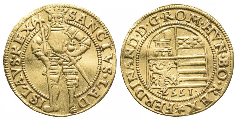 Medieval & world coins
EUROPE, HUNGARY
Ferdinand I., 1526 - 1564.Ducat 1552. Mzs...