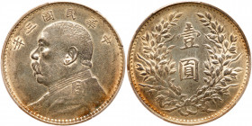 China-Republic. Dollar, Year 3 (1914). PCGS AU