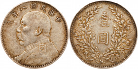 China-Republic. Dollar, Year 8 (1919). PCGS EF40