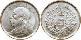 China-Republic. Dollar, Year 9 (1920). NGC UNC
