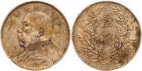 China-Republic. Dollar, Year 10 (1921). PCGS EF45