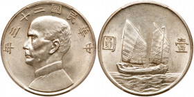 China-Republic. "Junk" Dollar, Year 23 (1934). PCGS AU58