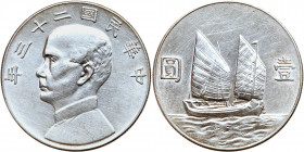 China-Republic. "Junk" Dollar, Year 23 (1934). EF