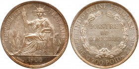 French Indochina. Piastre, 1906. PCGS MS62
