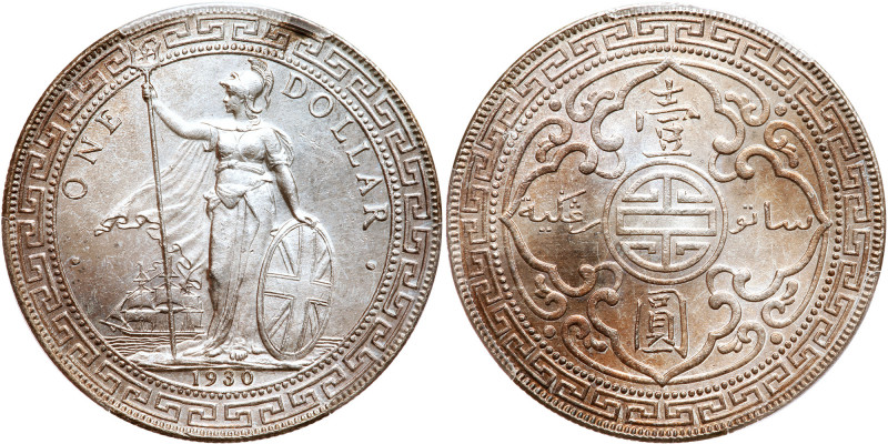 Great Britain. Trade Dollar, 1930-B. KM-T5; Prid-27. PCGS graded Uncirculated De...