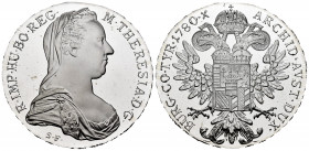 Austria. Maria Theresa. 1 thaler. 1780. (Km-T1). Ag. 28,04 g. Official re-struck. Plenty of original luster. PR. Est...35,00. 


 SPANISH DESRCIPTI...