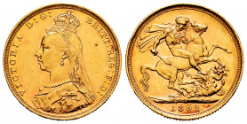 Australia. Victoria Queen. 1 sovereign. 1892. Sidney. S. (Km-10). Au. 7,99 g. Minor nicks on edge. XF. Est...320,00. 


 SPANISH DESRCIPTION: Austr...