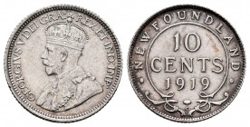 Canadá - Newfoundland. George V. 10 cents. 1919-C. Ottawa. (Km-12). Ag. 2,35 g. Soft tone. AU. Est...120,00. 


 SPANISH DESRCIPTION: Canadá - Newf...