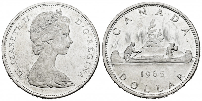 Canada. Elizabeth II. 1 dollar. 1963. (Km-54). Ag. 23,56 g. Almost UNC. Est...25...