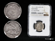 United States. Quarter dollar. 1853. O. (Km-78). Ag. Slabbed by NGC as AU DETAILS. Est...200,00. 


 SPANISH DESRCIPTION: Estados Unidos. Quarter d...