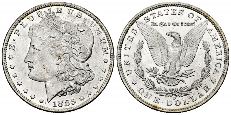 United States. 1 dollar. 1885. New Orleans. O. (Km-110). Ag. 26,74 g. Minor mark...