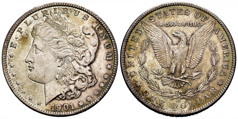 United States. 1 dollar. 1901. New Orleans. O. (Km-110). Ag. 26,76 g. Almost XF....