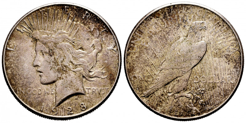 United States. 1 dollar. 1928. San Francisco. S. (Km-150). Ag. 26,63 g. Almost X...