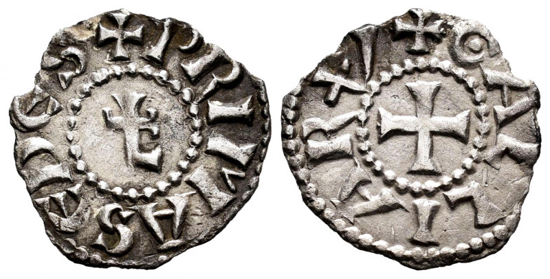 France. Anonymous. Denier. s. XII. (Boudeau-1130). Ve. 0,73 g. Archbishop of Lyo...