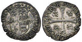 France. Henri IV. Douzain. 1591. Navarre. (Duplessy-1262). Ve. 2,10 g. Full legends. Scarce in this grade. Almost XF. Est...80,00. 


 SPANISH DESR...