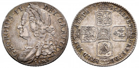 Great Britain. George II. 1 shilling. 1745. Lima. (Km-583.2). Ag. 6,00 g. Choice VF. Est...180,00. 


 SPANISH DESRCIPTION: Gran Bretaña. George II...