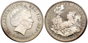 Great Britain. Elizabeth II. 2 pounds. 1999. (Km-1000). Ag. 32,34 g. Minor nicks on edge. PR. Est...50,00. 


 SPANISH DESRCIPTION: Gran Bretaña. E...