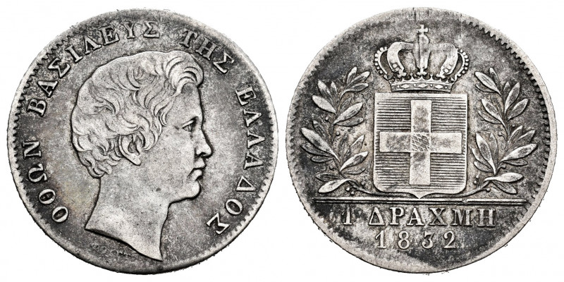 Greece. Otto I. Drachm. 1832. (Km-15). Ag. 4,38 g. Scarce. VF. Est...80,00. 

...