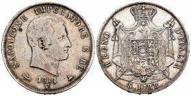 Italy. Venice. Napoleon Bonaparte. 5 lire. 1811. Venice. V. (Km-10.6). (Pagani-16). Ag. 24,76 g. Scarce. VF/Choice VF. Est...200,00. 


 SPANISH DE...