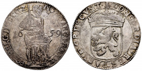 Low Countries. 1 ducat. 1659. Gelderland. (Km-47.1). (Dav-4890). Ag. 28,03 g. Almost VF. Est...150,00. 


 SPANISH DESRCIPTION: Países Bajos. 1 duc...