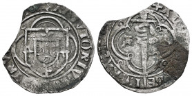 Portugal. Alfonso V (1438-1481). Espadim (Real negro). Lisbon. (Gomes-20.05). Ag. 1,82 g. Planchet break. Almost VF. Est...40,00. 


 SPANISH DESRC...