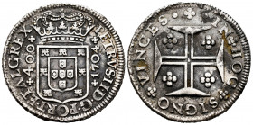 Portugal. D. Pedro II (1683-1706). 400 reis. 1704. (Km-154.3). (Gomes-79.03). Ag. 16,86 g. Surface rust. Scarce. Choice VF. Est...200,00. 


 SPANI...