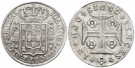 Portugal. Joao, Prince Regent. 400 reis. 1807. (Km-331). (Gomes-24.03). Ag. 14,10 g. Choice VF. Est...50,00. 


 SPANISH DESRCIPTION: Portugal. Joa...