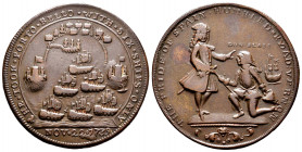Great Britain. Vernon Admiral. Medal. November 22th, 1739. Porto Bello. (Adams&Chao-PBvI2B). Anv.: THE. PRIDE. OF. SPAIN. HUMBLED. BY. AD. VERNON. Adm...