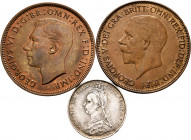 United Kingdom. Lot, Six Pence Victoria 1887, 1 Penny George V 1928 and George VI 1940. Ag/Ae. A EXAMINAR. Choice VF/AU. Est...50,00. 


 SPANISH D...