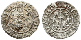 Armenia 1 Tram Levon I (1198-1219) Averse.: Levon seated facing on throne decorated with lions. holding cross and lis; with feet resting upon footstoo...