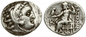 Greece Macedon 1 Drachma Alexander III The Great 336-323 BC. Kolophon mint. posthum ca. 310-301 . struck under Antigonos I Monophthalmos. Averse: Head...