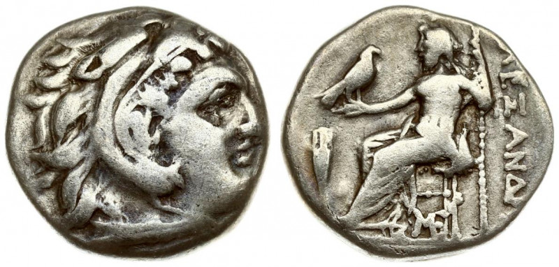 Greece Macedonia 1 Drachma Alexander III (336-323 BC). Lampsakos (Mysia). Av: He...