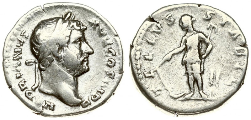 Roman Empire 1 Denarius Hadrian AD 117-138. Rome. Av: HADRIANVS AVG COS III P P....