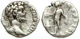 Roman Empire 1 Denarius Septimius Severus AD 193-211. Roma. A.D. 194. Averse: L SEPT SEV PERT AVG IMP VIIII laureate head right / PM TR P V COS II PP ...
