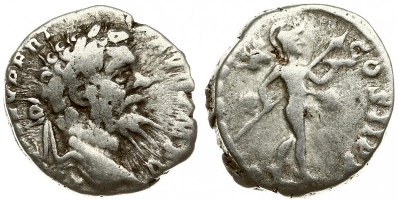 Roman Empire 1 Denarius Septimius Severus AD 195. Roma. Averse: L SEPT SEV PERT ...