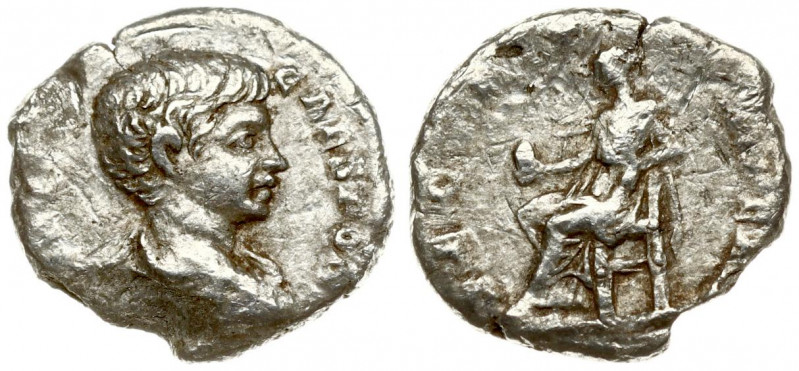 Roman Empire 1 Denarius Caracalla AD 198-217. Roma. 196 AD. M AVR ANTON - CAES P...