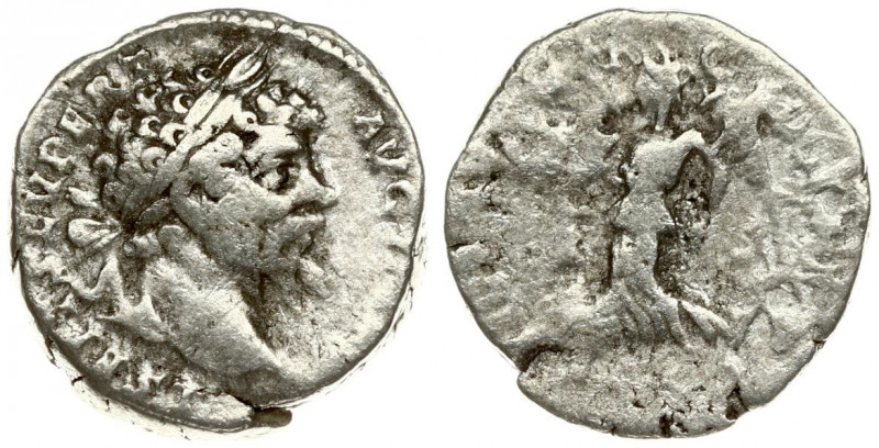 Roman Empire 1 Denarius Septimius Severus AD 193-211. Roma. A.D. 197. Averse: L ...