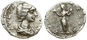 Roman Empire 1 Denarius Julia Domna AD 193-217. Roma. Under Septimius Severus and Caracalla A.D. 198-200. IVLIA AVGVSTA draped bust of Julia Domna rig...