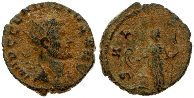 Roman Empire 1 Antoninianus Claudius II Gothicus. A.D. 268-270. Antioch mint.. I...