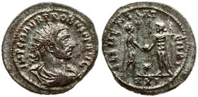 Roman Empire 1 Antoninianus Probus 276-282 AD. AE silvered Antoninianus. Cyzicus (Balız). Av. IMP C M AVR PROBVS AVG radiate draped and cuirassed bust...