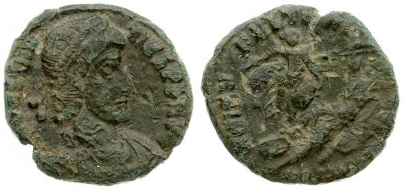 Roman Empire 1 Centenionalis Constantius II(350-355). Thessalonica 350-55 FEL TE...