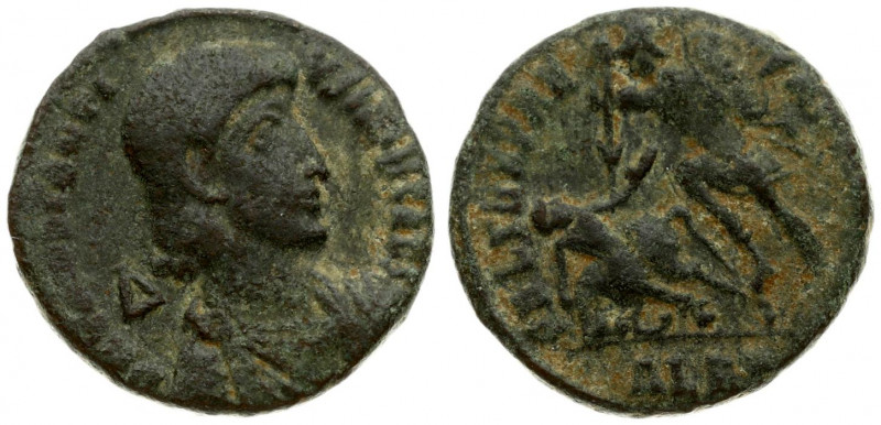 Roman Empire 1 Maiorina Constantius Gallus (351-354) Alexandria. Draped and cuir...