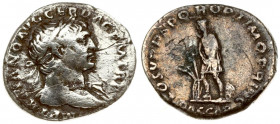 Roman Empire 1 Denarius 110 Trajanus AD 98-117. 110 AD. Rome mint. Avers : IMP TRAIANO AVG GER DAC P M TR P. Revers : COS V P P S P Q R OPTIMO PRINC//...