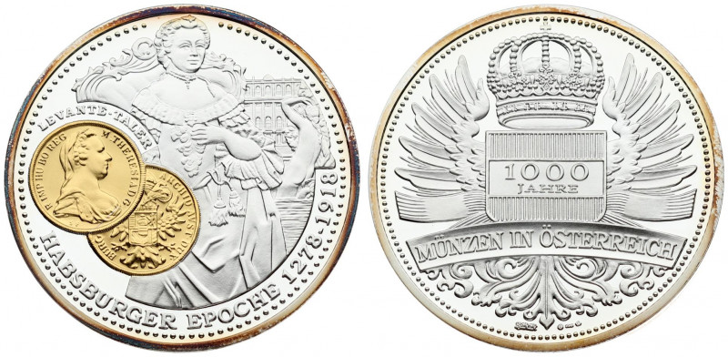 Austria Medal 1000 years of coins in Austria (2002) "Habsburg Era 1278-1918 Leva...