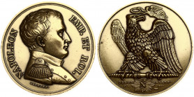 France Medal 1807- Napoleon Empereur et Roi Restrike. Averse Lettering: NAPOLEON / EMP. ET ROI. BRENET.F Engraver: BRENET.F. Reverse Lettering: DENON ...