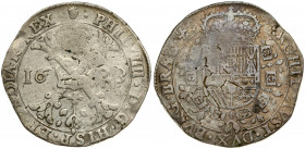 Spanish Netherlands BRABANT 1 Patagon 1623 Antwerp. Philip IV(1621-1665). Averse: Crowned shield of Philip IV in fleece collar. Reverse Legend: …DVX B...