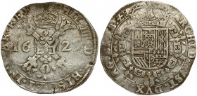 Spanish Netherlands BRABANT 1 Patagon 1625 Antwerp. Philip IV(1621-1665). Averse: Crowned shield of Philip IV in fleece collar. Reverse Legend: …DVX B...